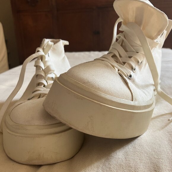 Vagabond Canvas and Leather Platform Sneakers Size 11 - Picture 5 of 10